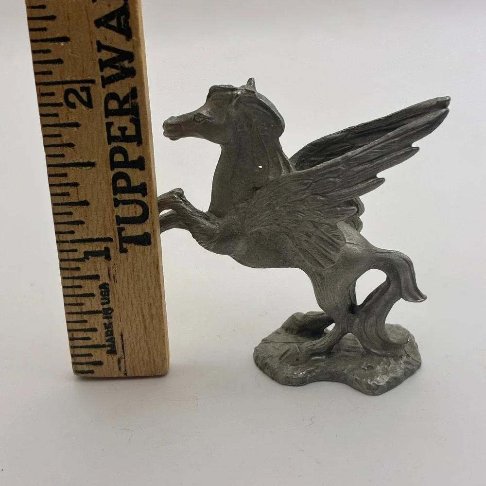 Vintage 1981 Spoontiques Pewter Pegasus Winged Horse Figurine PP 525 2 Inch